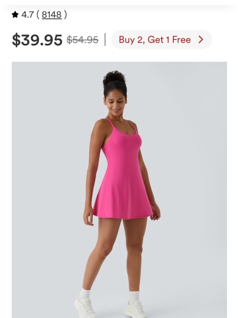 Halara SoftlyZero Plush Backless Active Dress-Easy Peezy Small